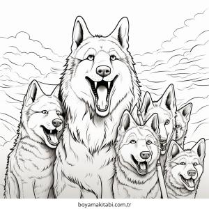 Kurt boyama sayfası – yaratıcılığı geliştirir, keyifli zaman