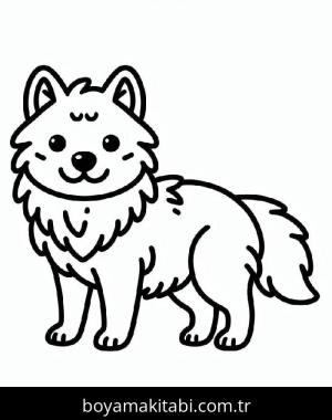 Kurt boyama sayfası – yaratıcılık, eğlenceli etkinlik