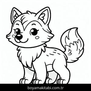 Kurt boyama sayfası – keyifli zaman, renkli çizimler