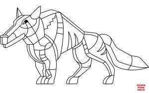 Kurt boyama sayfası, Wolf coloring page, , wolf abstract wolf 