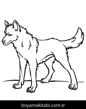 Kurt boyama sayfası – boyama çalışması, yaratıcılığı geliştirir