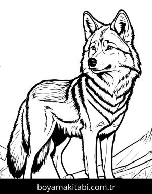 Kurt boyama sayfası, Wolf coloring page, popüler, klasik, modern
