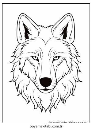 Kurt boyama sayfası – çocuk aktivitesi, PDF indir