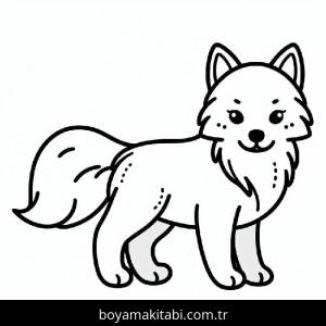 Kurt boyama sayfası – evde etkinlik, ücretsiz yazdır