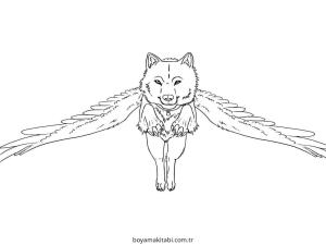 Kurt boyama sayfası – basit çizim, kolay boyama