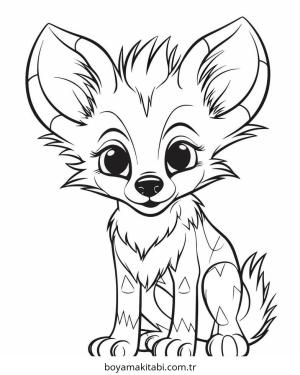 Kurt boyama sayfası – boyama etkinliği, çocuk aktivitesi