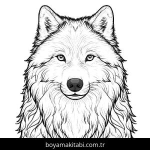 Kurt boyama sayfası – kolay boyama, eğitici aktivite