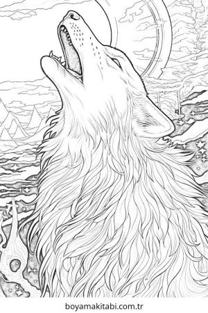 Kurt boyama sayfası – el becerilerini geliştirir, boyama çalışması