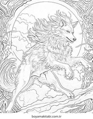 Kurt boyama sayfası – eğitici aktivite, yaratıcılık