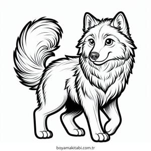 Kurt boyama sayfası – boyama çalışması, yaratıcılığı geliştirir