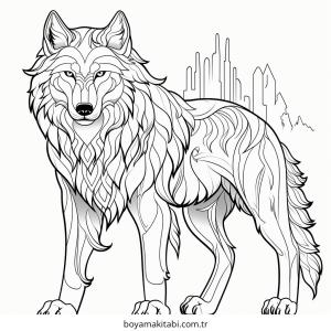 Kurt boyama sayfası – okul öncesi, evde etkinlik