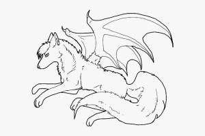 Kurt boyama sayfası, Wolf coloring page, Kanatlı Küçük Kurt, 