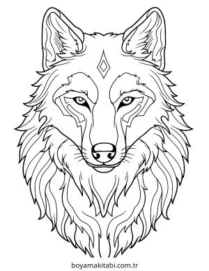 Kurt boyama sayfası – yaratıcılık, eğlenceli etkinlik