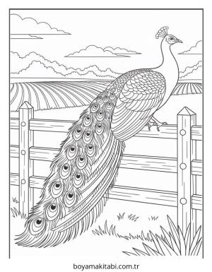 Kuş boyama sayfası – el becerilerini geliştirir, boyama çalışması