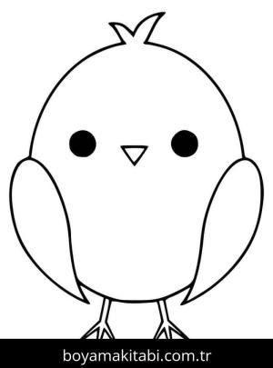 Kuş boyama sayfası – yaratıcılık, eğlenceli etkinlik