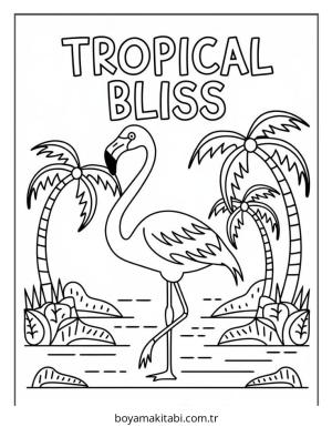 Kuş boyama sayfası – sanatsal çalışma, çocuklar için