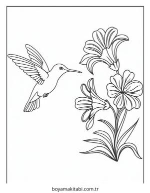 Kuş boyama sayfası – eğitici aktivite, yaratıcılık