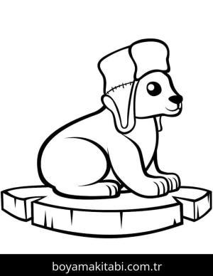 Kutup ayısı boyama sayfası – yaratıcılık, eğlenceli etkinlik