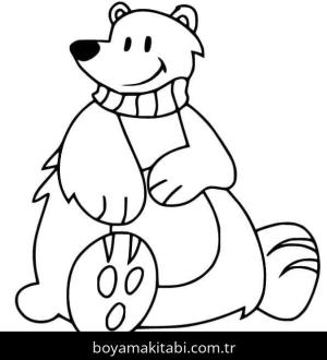 Kutup ayısı boyama sayfası – eğitici aktivite, yaratıcılık