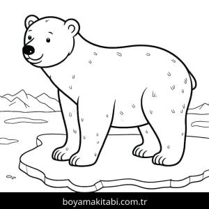 Kutup ayısı boyama sayfası – ücretsiz yazdır, boyama etkinliği