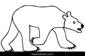 Kutup ayısı boyama sayfası – boyama etkinliği, çocuk aktivitesi