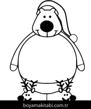 Kutup ayısı boyama sayfası – boyama çalışması, yaratıcılığı geliştirir