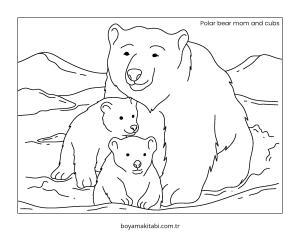 Kutup Hayvanları boyama sayfası – yaratıcılığı geliştirir, keyifli zaman