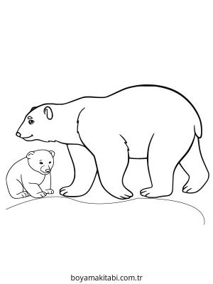 Kutup Hayvanları boyama sayfası – yaratıcılık, eğlenceli etkinlik