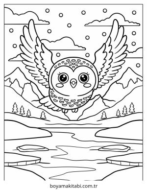 Kutup Hayvanları boyama sayfası – keyifli zaman, renkli çizimler