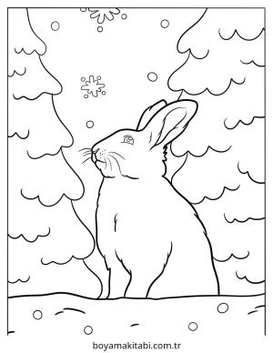 Kutup Hayvanları boyama sayfası – sevimli karakter, sanatsal çalışma