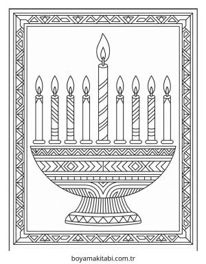 Kwanzaa boyama sayfası – eğlenceli etkinlik, el becerilerini geliştirir