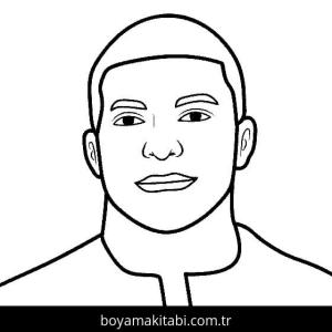 Kylian Mbappe boyama sayfası – evde etkinlik, ücretsiz yazdır