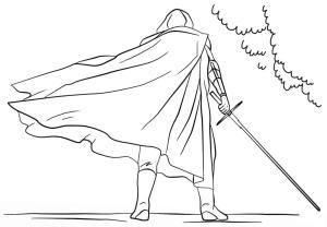 Kylo Ren boyama sayfası,  coloring page, Kylo Ren’in Resmi, 