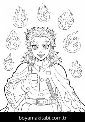 Kyojuro Rengoku boyama sayfası 48286,  coloring page, 