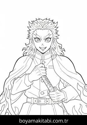 Kyojuro Rengoku boyama sayfası 48275,  coloring page, 