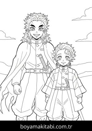 Kyojuro Rengoku boyama sayfası 48287,  coloring page, 