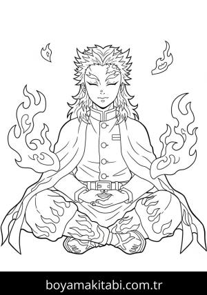 Kyojuro Rengoku boyama sayfası 48291,  coloring page, 