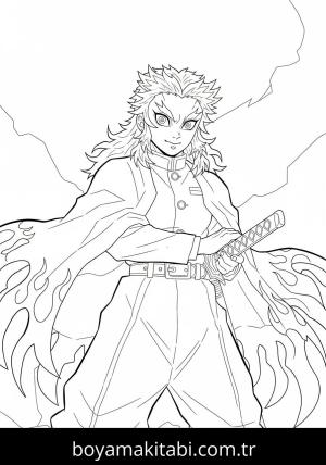 Kyojuro Rengoku boyama sayfası 48276,  coloring page, 