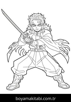 Kyojuro Rengoku boyama sayfası 48280,  coloring page, 