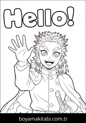 Kyojuro Rengoku boyama sayfası 48289,  coloring page, 