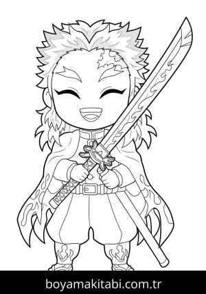 Kyojuro Rengoku boyama sayfası 48288,  coloring page, 