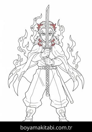 Kyojuro Rengoku boyama sayfası 48278,  coloring page, 