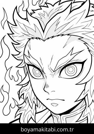 Kyojuro Rengoku boyama sayfası 48279,  coloring page, 