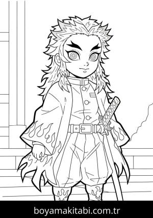 Kyojuro Rengoku boyama sayfası 48274,  coloring page, 