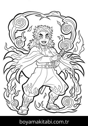 Kyojuro Rengoku boyama sayfası 48283,  coloring page, 