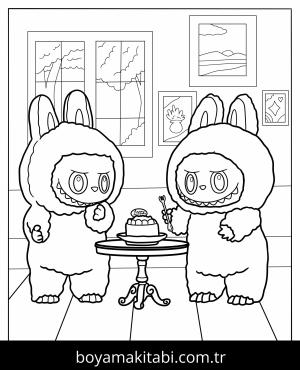 Labubu boyama sayfası,  coloring page, , 