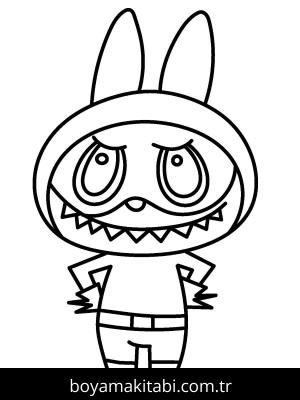 Labubu boyama sayfası – eğlenceli etkinlik, el becerilerini geliştirir