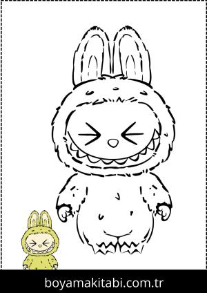 Labubu boyama sayfası,  coloring page, , 