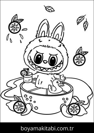 Labubu boyama sayfası – eğitici aktivite, yaratıcılık