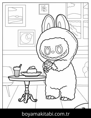 Labubu boyama sayfası,  coloring page, , 